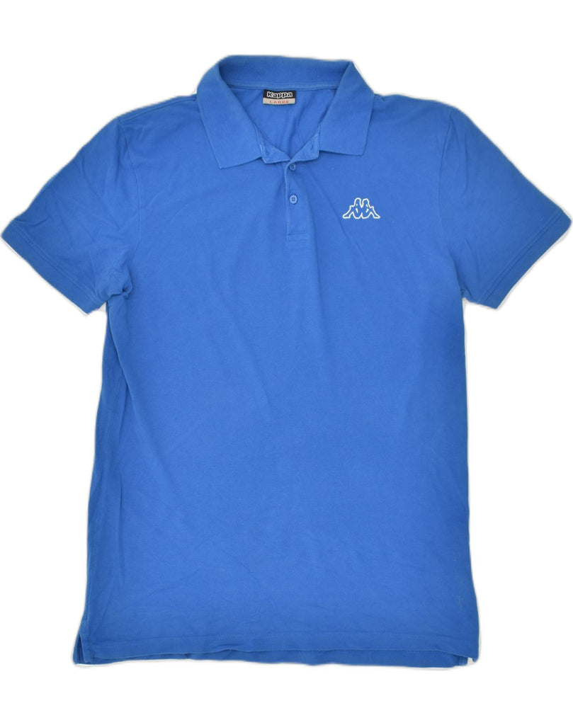 KAPPA Mens Polo Shirt Large Blue Cotton | Vintage Kappa | Thrift | Second-Hand Kappa | Used Clothing | Messina Hembry 