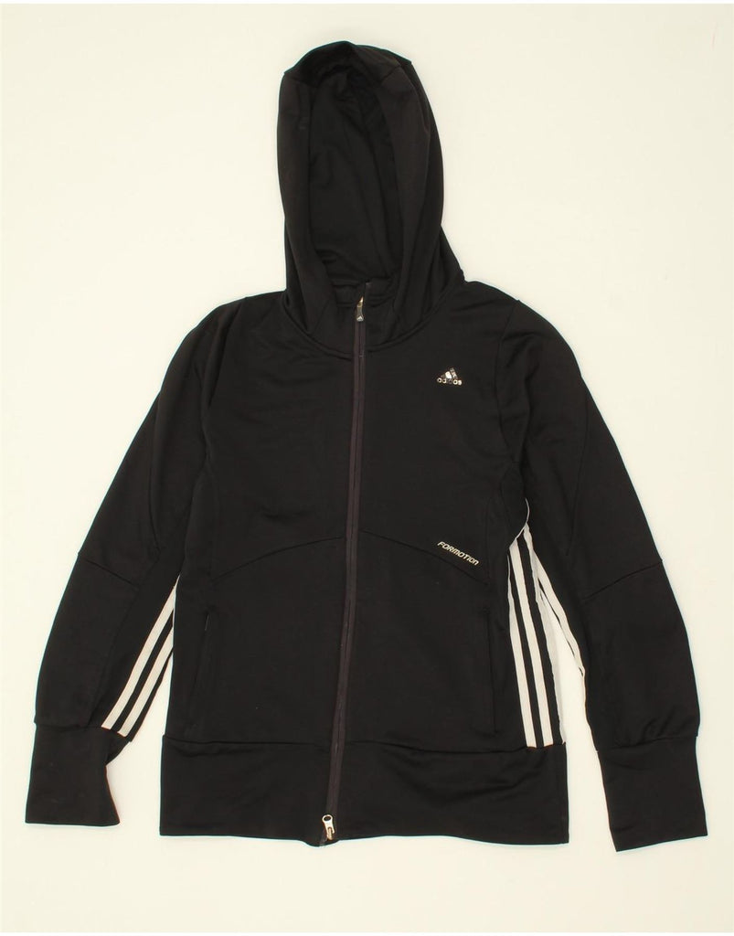 ADIDAS Womens Clima 365 Zip Hoodie Sweater UK 16 Large Black Polyester Vintage Adidas and Second-Hand Adidas from Messina Hembry 