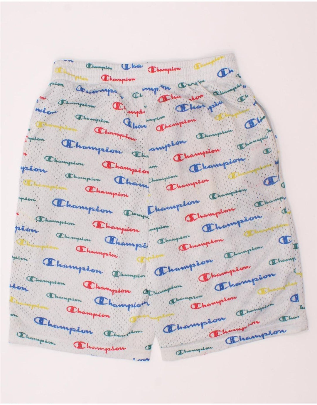 Champion Boys Graphic Sport Shorts 11-12 Years Large White Polyester