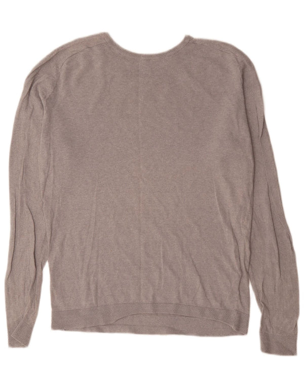 Jack & Jones Mens Crew Neck Jumper Sweater Large Grey Linen