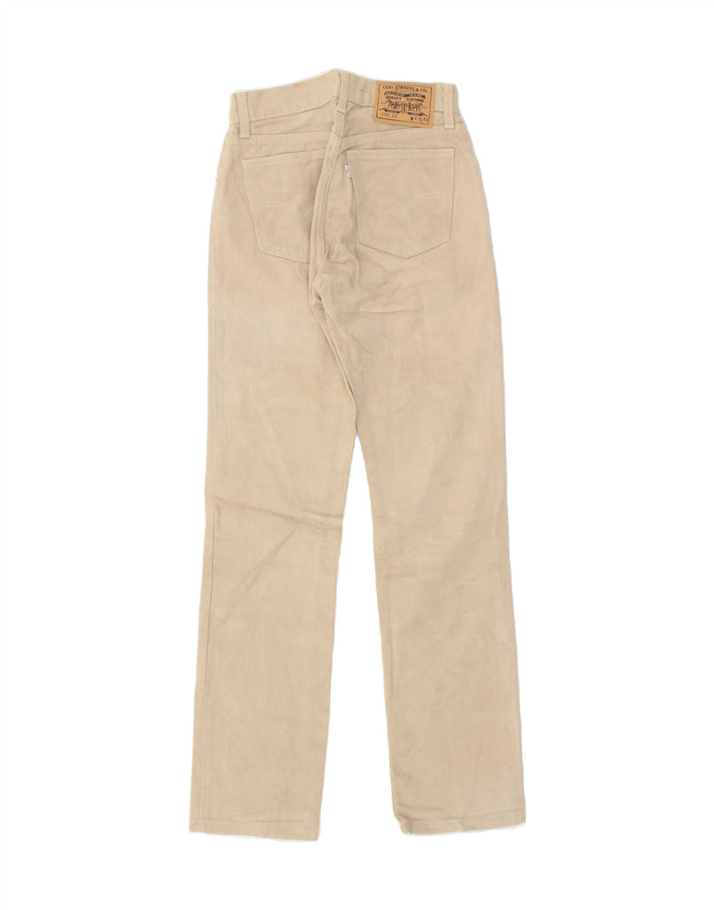 LEVI'S Womens 495 Straight Jeans W27 L32 Beige Cotton Vintage Levi's and Second-Hand Levi's from Messina Hembry 