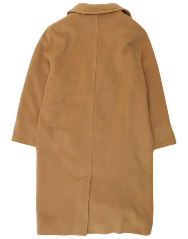 Marella Womens Oversized Double Breasted Coat UK 12 Medium Beige Wool