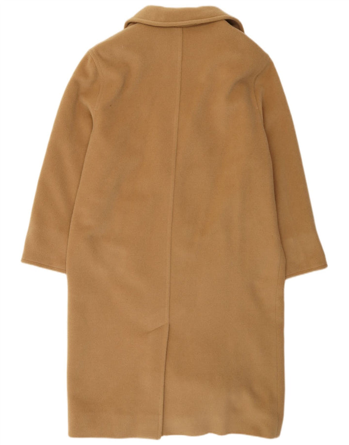 Marella Womens Oversized Double Breasted Coat UK 12 Medium Beige Wool