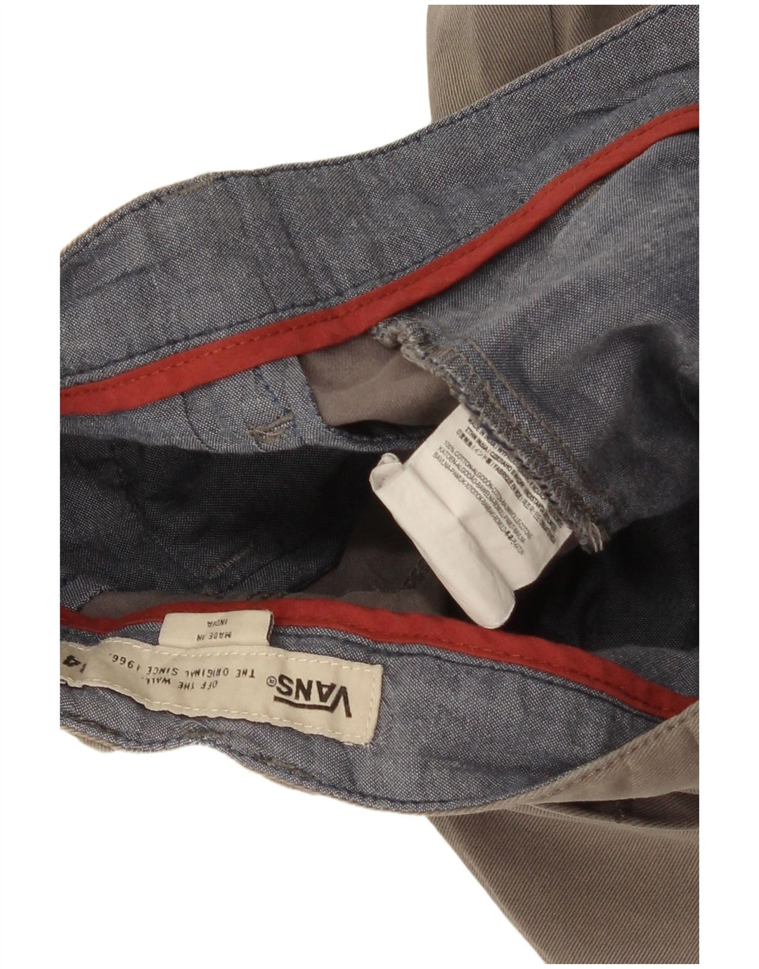 Vans Mens Chino Shorts W34 Large  Grey Cotton