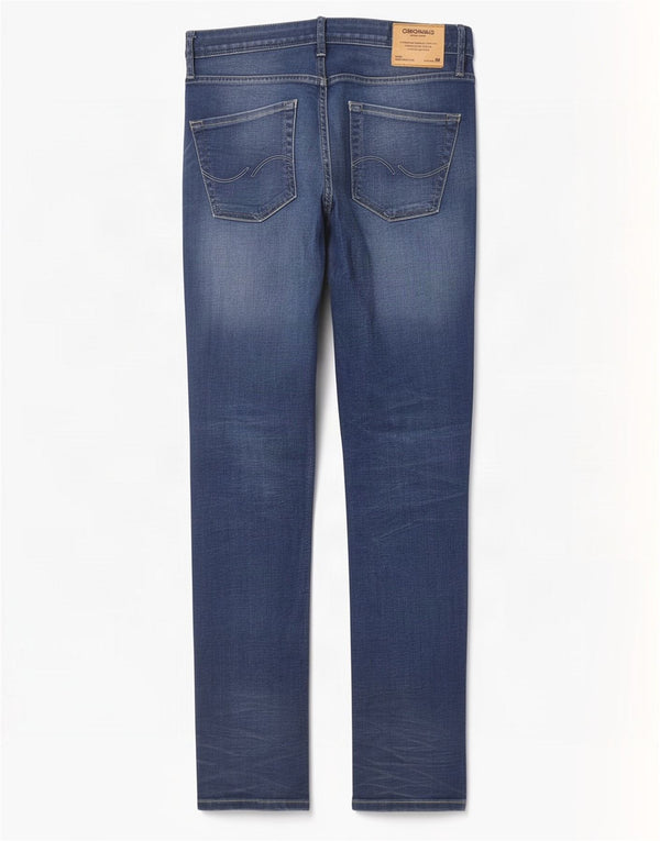 Jack & Jones Mens Tim Slim Jeans W31 L34 Blue Cotton