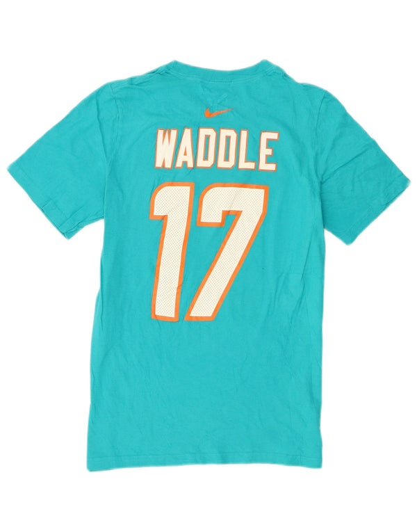 Nike Womens Miami Dolphins Graphic T-Shirt Top UK 14 Large Turquoise Cotton