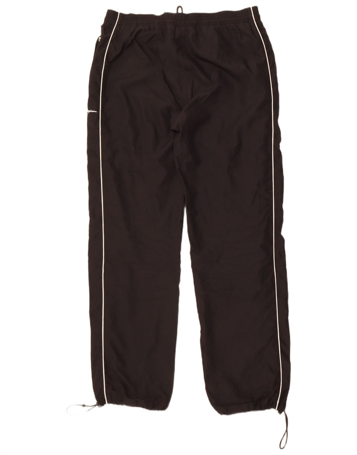 Champion Mens Tracksuit Trousers Joggers Large Black Polyester