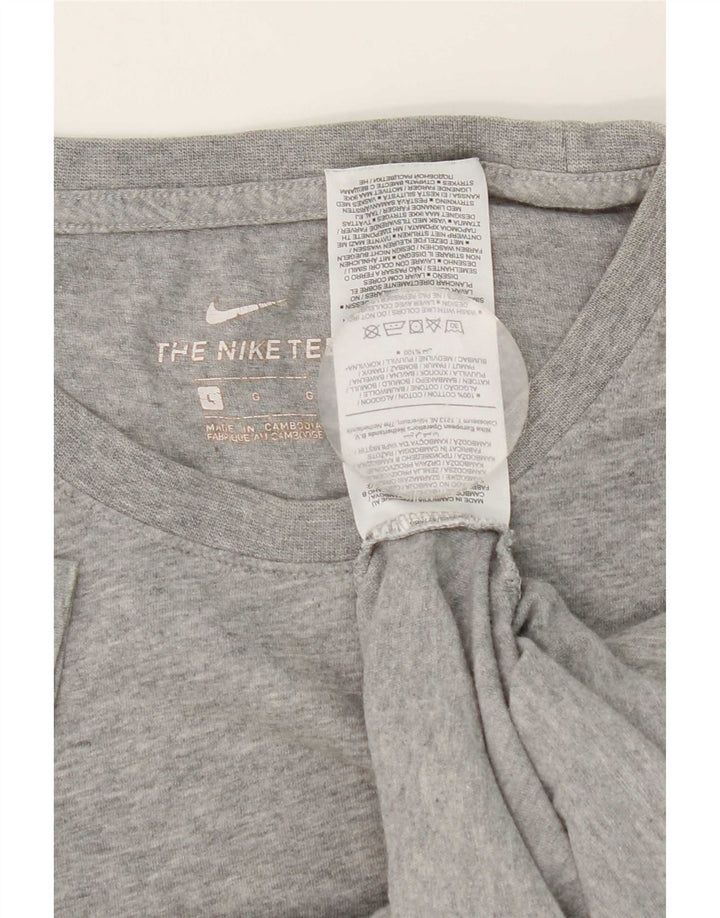 Nike Mens T-Shirt Top Large Grey Cotton