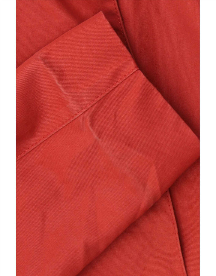 Max Mara Womens Overcoat UK 16 Large Red Cotton