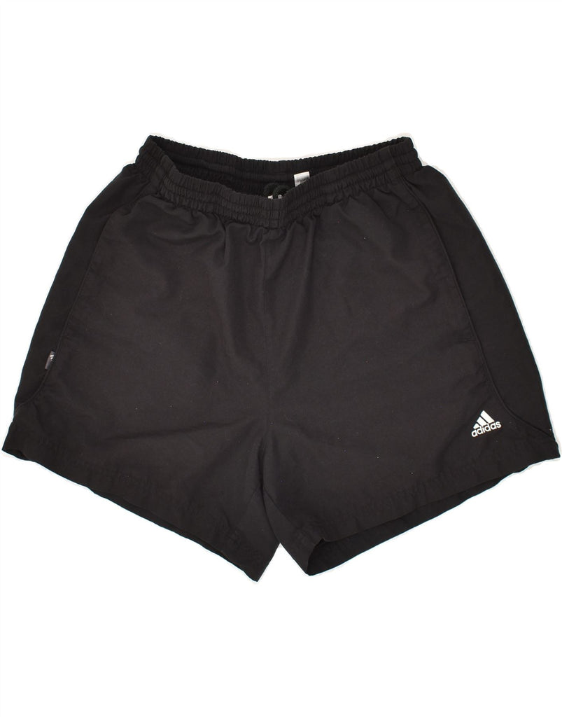 ADIDAS Mens Sport Shorts Medium Black Polyester | Vintage Adidas | Thrift | Second-Hand Adidas | Used Clothing | Messina Hembry 