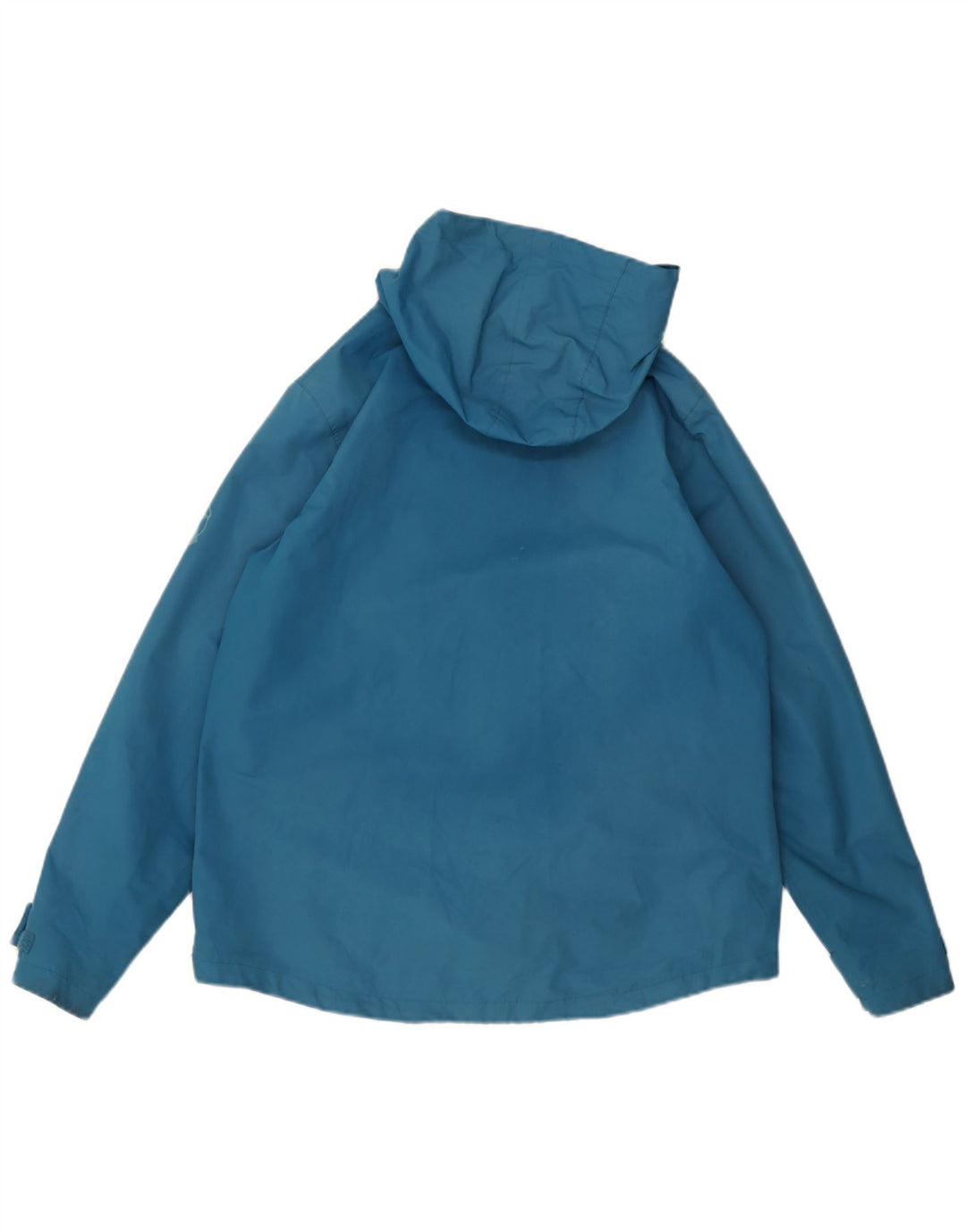 Weird Fish Womens Hooded Windbreaker Jacket UK 14 Large Blue Striped