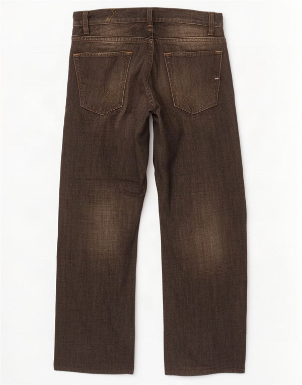 Gas Mens Straight Jeans W31 L27 Black Cotton