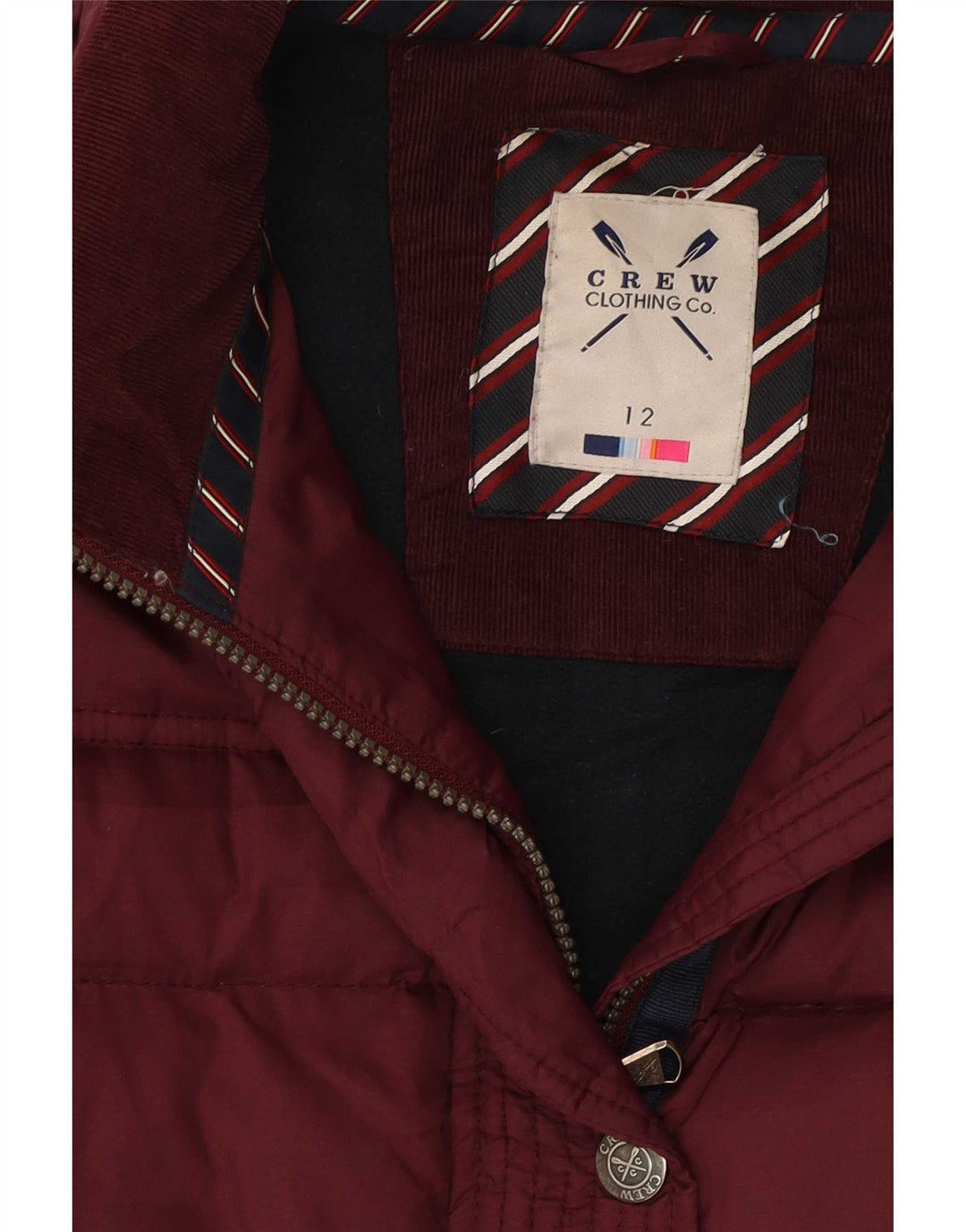 Crew Clothing Womens Padded Gilet UK 12 Medium Maroon Polyester