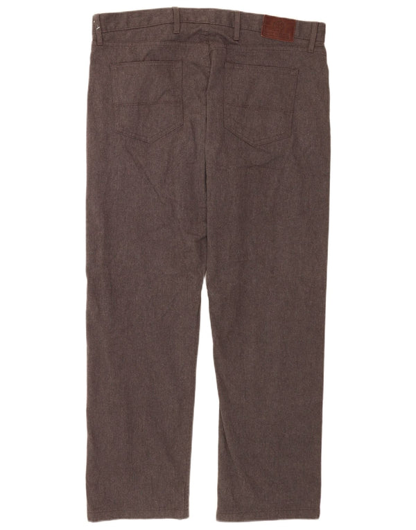 Marks & Spencer Mens Blue Harbour Straight Casual Trousers W38 L29 Grey