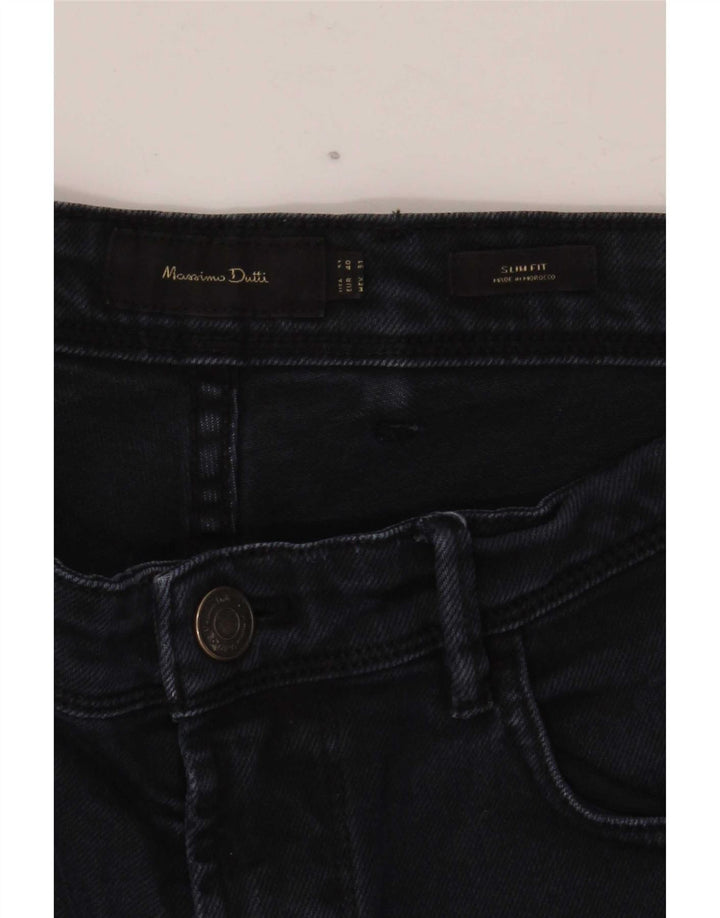 Massimo Dutti Mens Slim Jeans EU 40 Medium W31 L30 Navy Blue