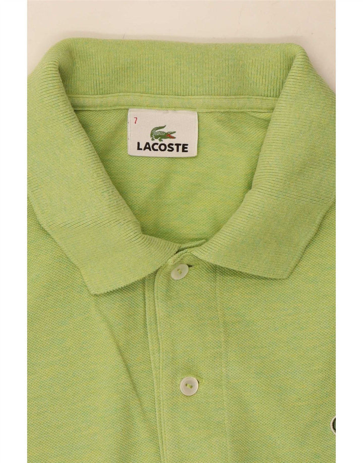 Lacoste Mens Polo Shirt Size 7 2XL Green Cotton