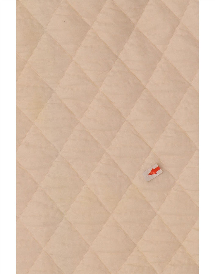 Marks & Spencer Womens Oversized Quilted Jacket UK 12 Medium Off White