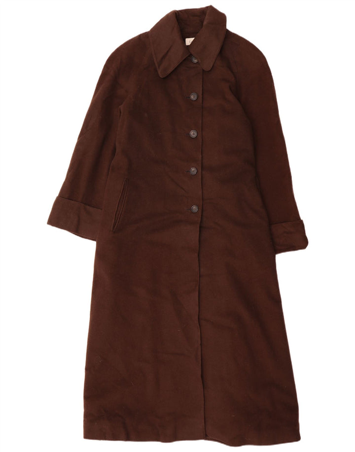 Calvin Klein Womens Oversized Overcoat US 14 XL Brown Wool