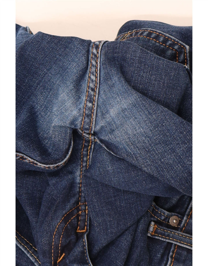 LEVI'S Mens 502 Tapered Jeans W31 L30 Navy Blue Cotton