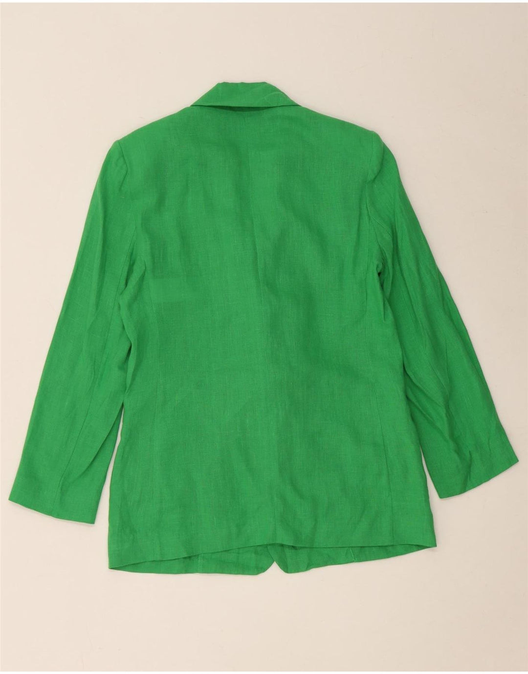 Marella Womens EMME 1 Button Blazer Jacket UK 8 Small Green Linen