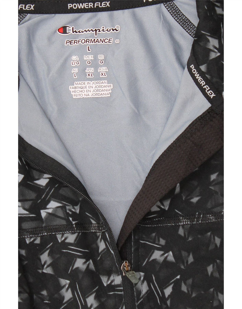 CHAMPION Womens Power Flex Pullover Tracksuit Top UK 16 Large Black Vintage Champion and Second-Hand Champion from Messina Hembry 