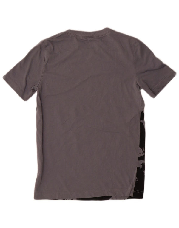 JORDAN Boys T-Shirt Top 10-11 Years Medium Grey Tie Dye Cotton