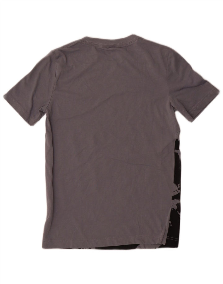 JORDAN Boys T-Shirt Top 10-11 Years Medium Grey Tie Dye Cotton