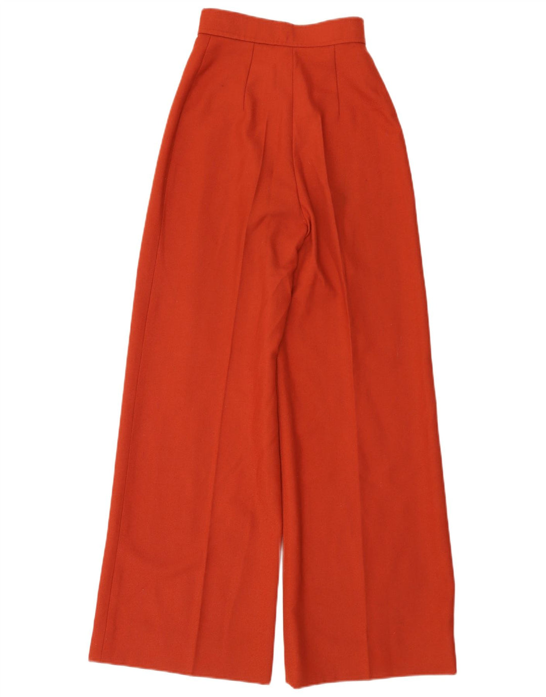 VINTAGE Womens High Waist Wide Leg Casual Trousers W32 L30 Red
