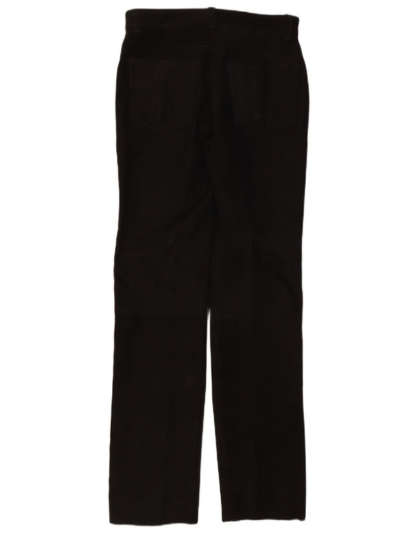 VINTAGE Mens Straight Casual Trousers W33 L34 Black