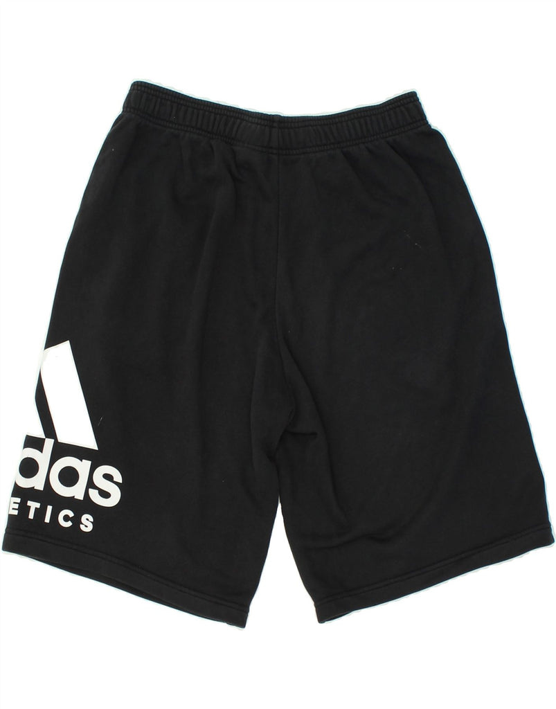 ADIDAS Mens Graphic Sport Shorts Medium Black Cotton | Vintage Adidas | Thrift | Second-Hand Adidas | Used Clothing | Messina Hembry 