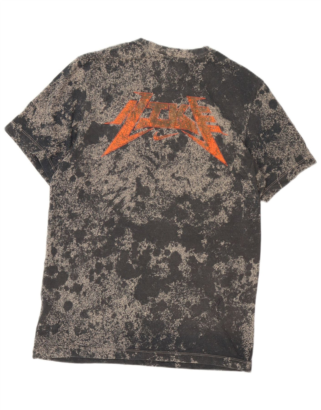 Nike Mens Dri Fit Graphic T-Shirt Top Medium Black Tie Dye Cotton