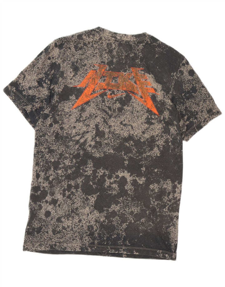 Nike Mens Dri Fit Graphic T-Shirt Top Medium Black Tie Dye Cotton