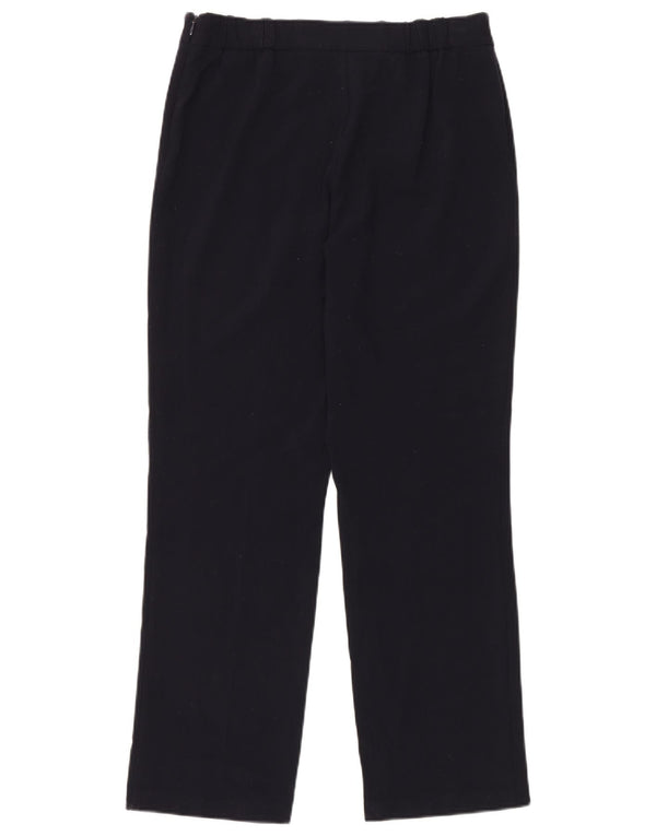 Marks & Spencer Womens Casual Trousers UK 12 Medium W32 L30 Navy Blue