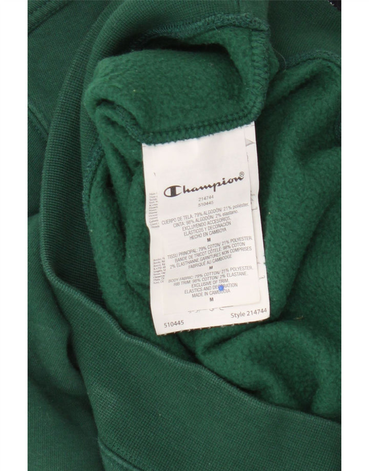 Champion Mens Graphic Sweatshirt Jumper Medium Green Cotton