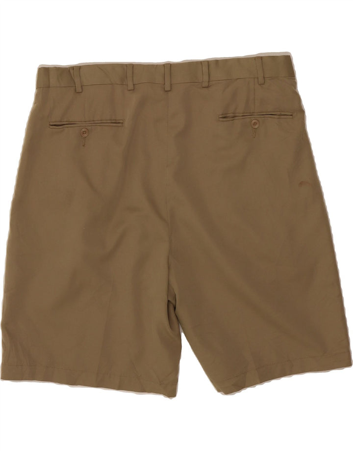 JOS A BANK Mens Pegged Chino Shorts W38 XL Brown Polyester Vintage Jos A Bank and Second-Hand Jos A Bank from Messina Hembry 