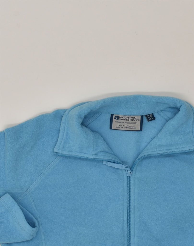 MOUNTAIN WAREHOUSE Womens Fleece Jacket UK 10 Small Blue Polyester | Vintage Mountain Warehouse | Thrift | Second-Hand Mountain Warehouse | Used Clothing | Messina Hembry 