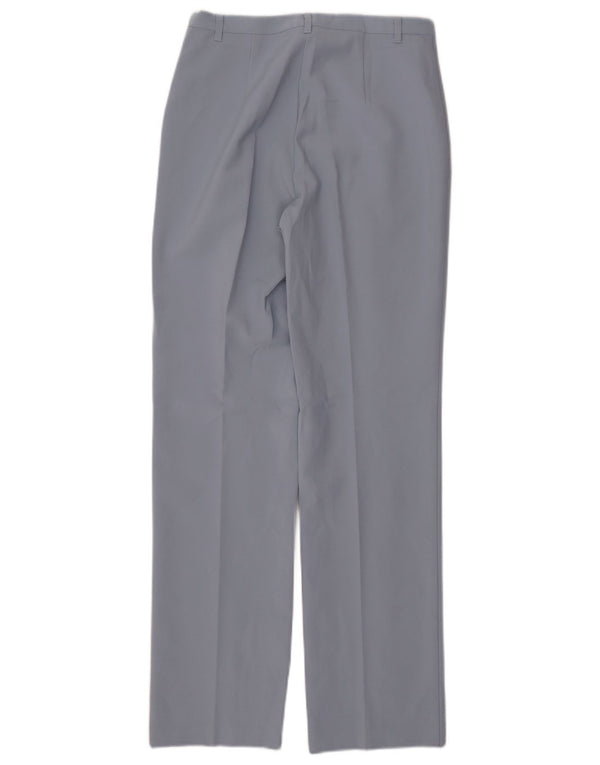 Benetton Womens High Waist Casual Trousers IT 44 Medium W28 L31 Blue