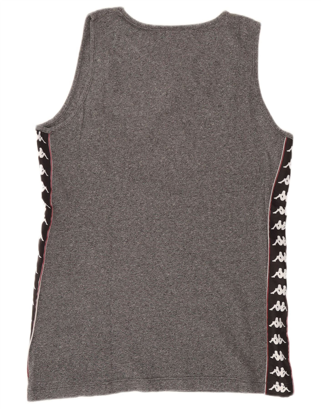 Kappa Mens Graphic Vest Top Large Black Flecked Cotton