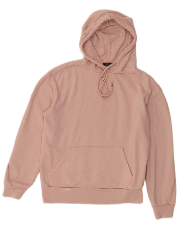 Marks & Spencer Womens Hoodie Jumper UK 10 Small Pink Cotton