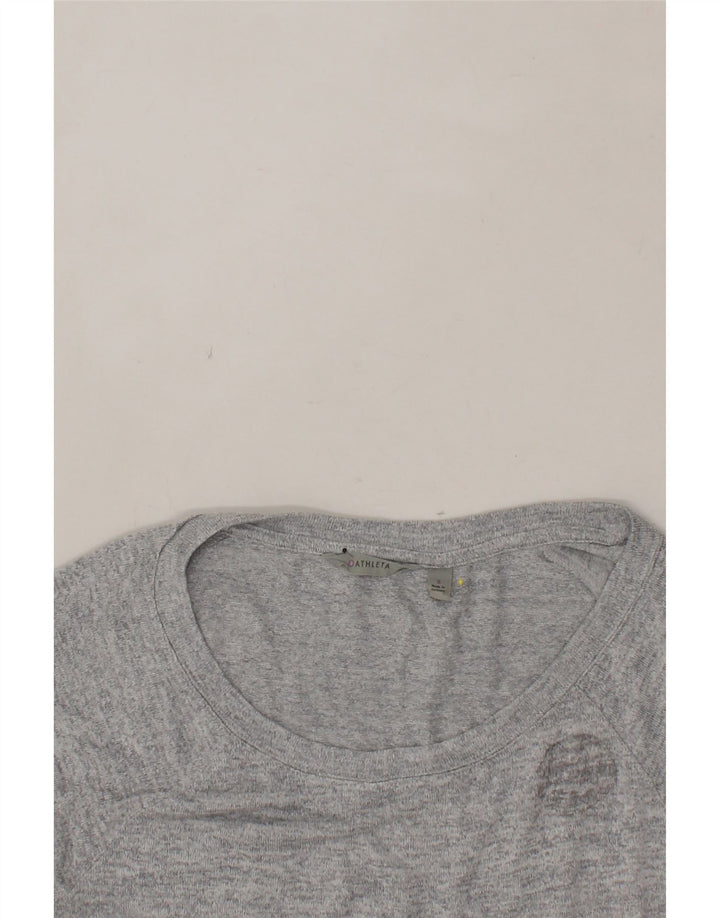 ATHLETA Womens Top Long Sleeve UK 10 Small Grey Polyester Vintage Athleta and Second-Hand Athleta from Messina Hembry 