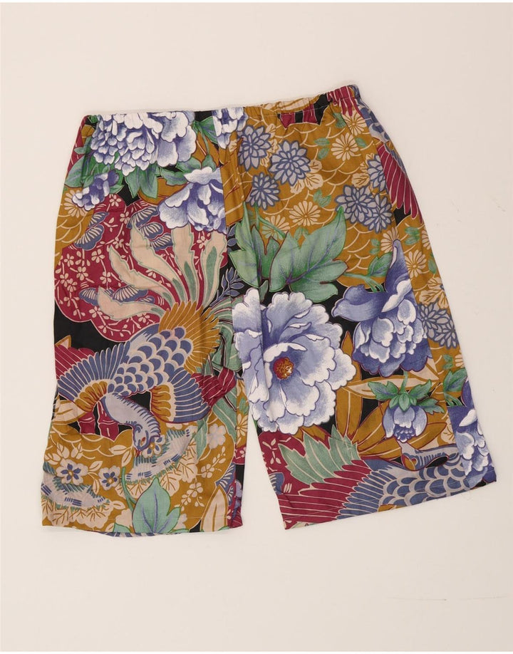 Vintage Womens Casual Shorts W32 Medium Multicoloured Floral