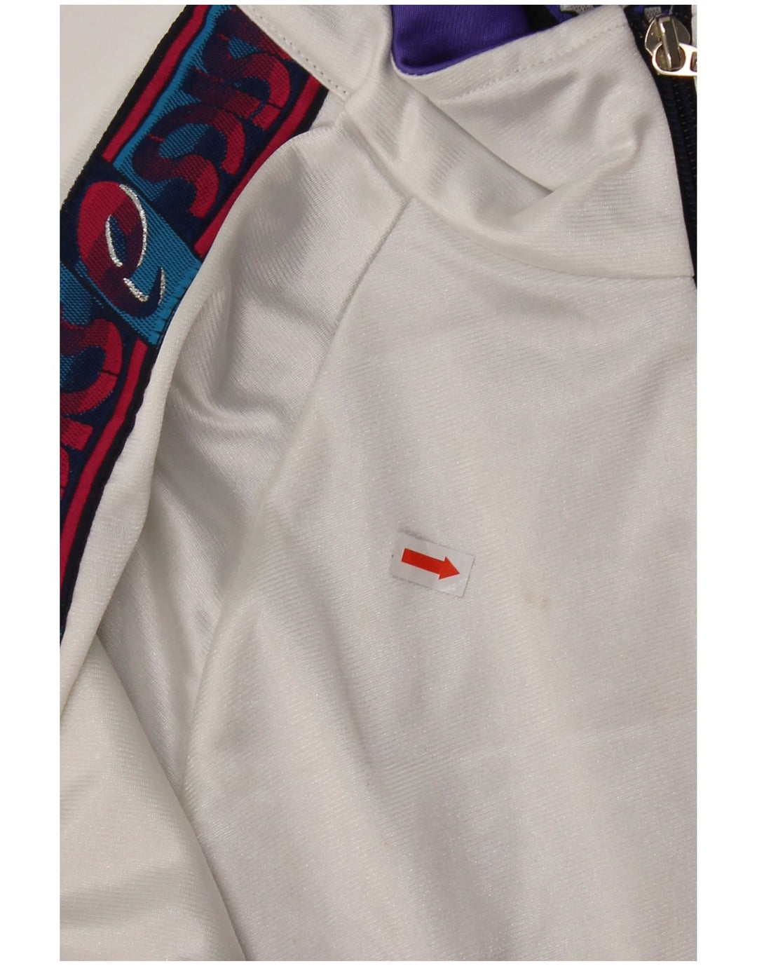 Asics Mens Graphic Tracksuit Top Jacket IT 52 Large Navy Blue Colourblock