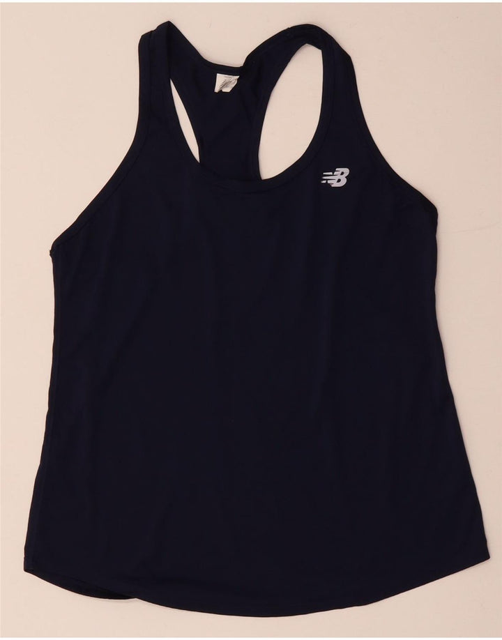 New Balance Womens Vest Top UK 12 Medium Navy Blue