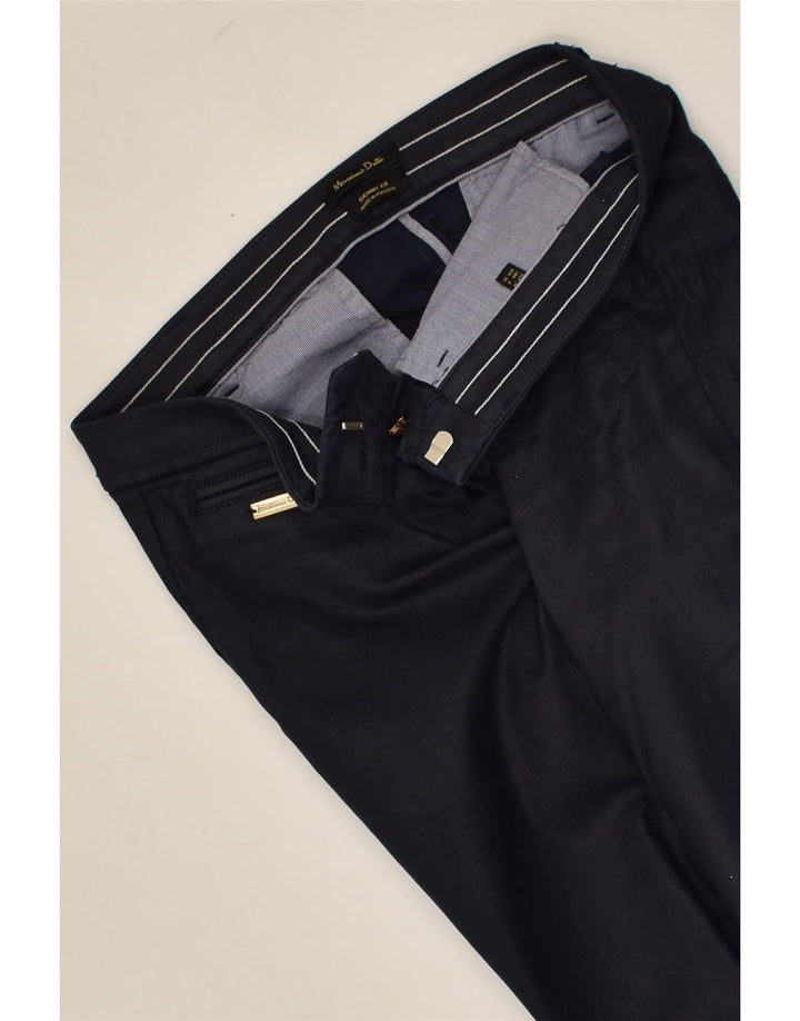 MASSIMO DUTTI Womens Skinny Casual Trousers EU 36 XS W27 L30 Navy Blue | Vintage Massimo Dutti | Thrift | Second-Hand Massimo Dutti | Used Clothing | Messina Hembry 