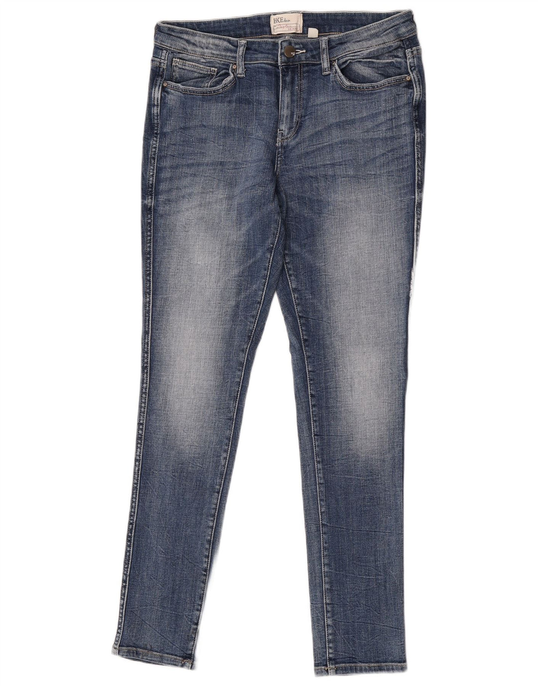 BKE Womens Skinny Jeans W30 L32 Pink Cotton