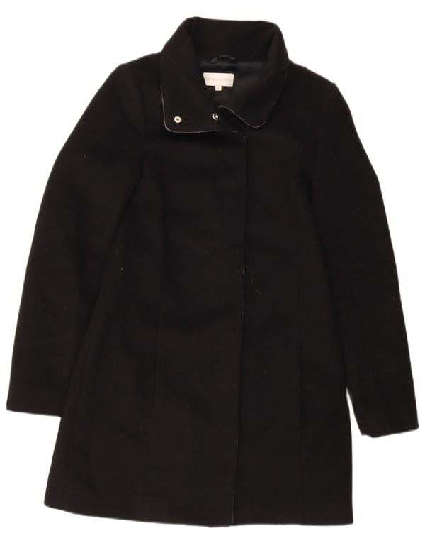 Patrizia Pepe Womens Overcoat IT 40 Small Black Wool