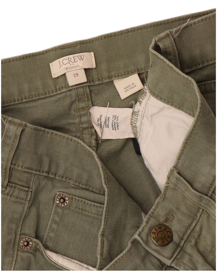 J. Crew Womens Skinny Jeans W29 L27 Khaki Cotton