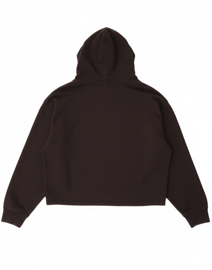 TOMMY HILFIGER Womens Oversized Graphic Hoodie Jumper UK 14 Medium Black