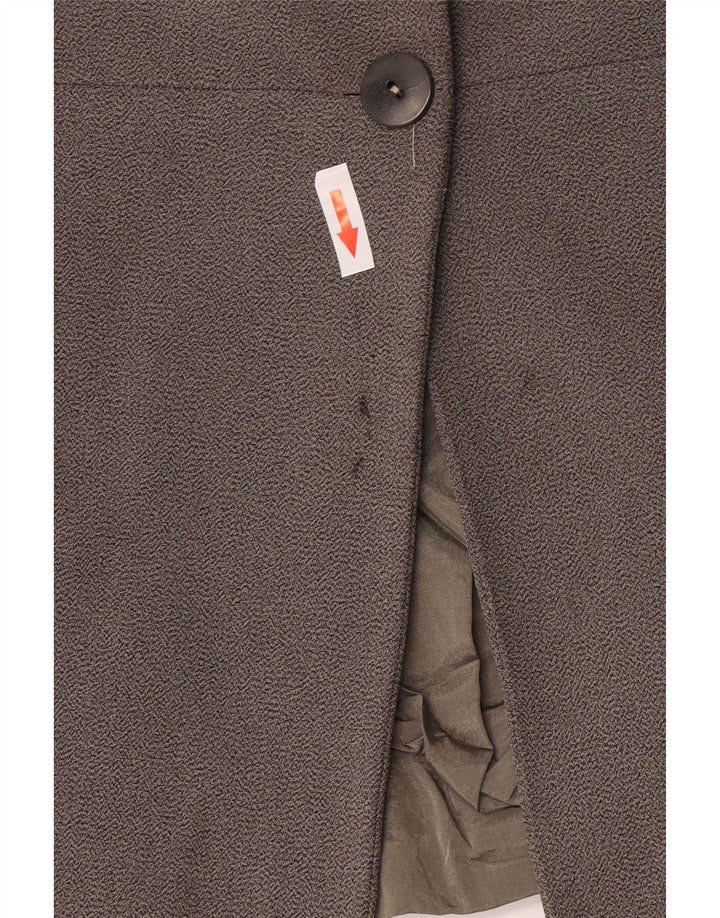 Marella Womens 2 Button Blazer Jacket UK 16 Large Grey Viscose