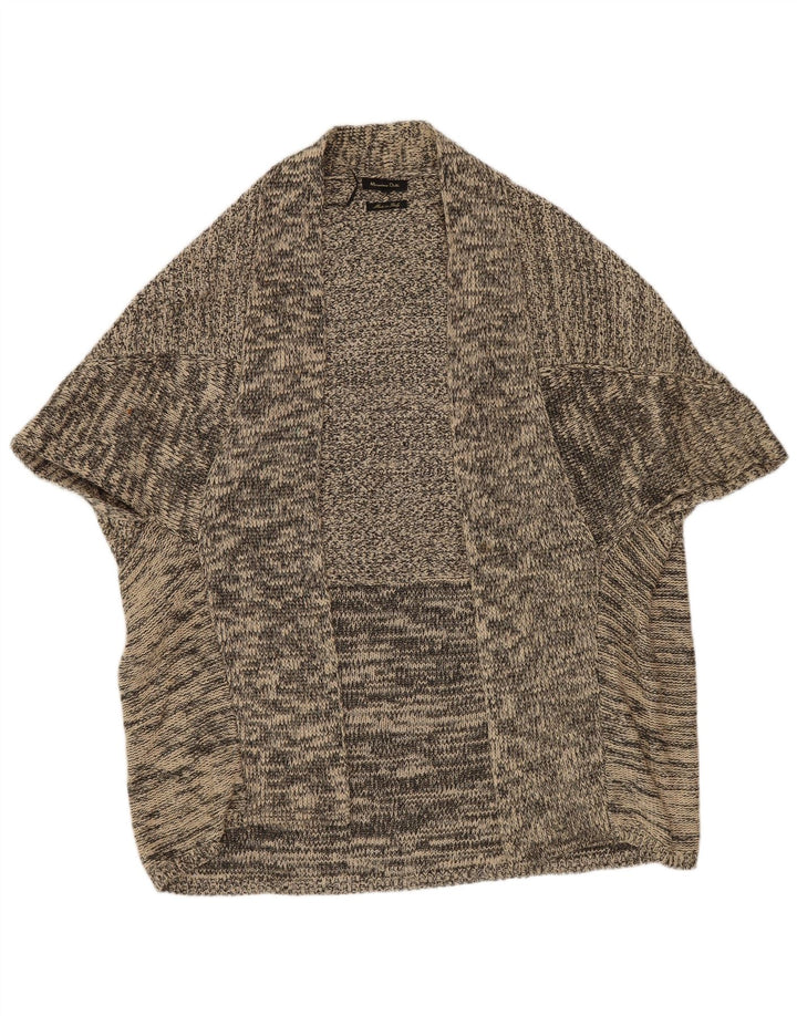 Massimo Dutti Womens Poncho Jumper UK 14 Medium Grey Flecked